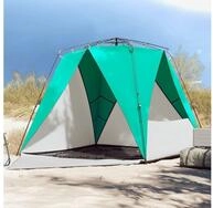 vidaXL Angelzelt, Strandzelt 4 Personen Seegr&uuml;n Quick Release Wasserdicht