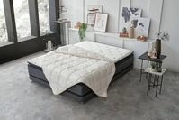 Yatas Bedding Naturhaarbettdecke Superwashed Wolle, Bettdecke 135x200, 200x200 cm &