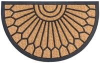 HANSE Home Fu&szlig;matte Mix Mats Gummi-Kokos Halbrund Geometric Ornament,...