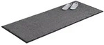 relaxdays Fu&szlig;matte Schmutzfangmatte grau, H&ouml;he: 7 mm, 80x200cm