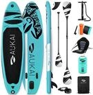 Aukai SUP-Board PRO 320cm, 2in1 Aufblasbares Stand up Paddle Set mit Kajak-Sitz,