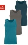 H.I.S Tanktop, Unterziehshirt, Unterhemd f&uuml;r Herren (3er-Pack) unifarben,