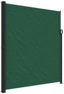 vidaXL Seitenmarkise Seitenmarkise Ausziehbar Dunkelgr&uuml;n 220x500 cm