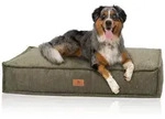 Knuffelwuff Hundematte Hundekissen aus Cord Lesedi, Schaumstoffflocken gr&uuml;n 80...