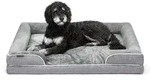 lionto Tierkissen Premium orthop&auml;disch Memory-Foam, grau, Flanell und...