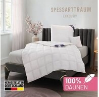 SPESSARTTRAUM Daunenbettdecke Exklusiv, Bettdecken f&uuml;r Sommer und Winter,...