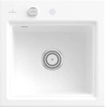 Villeroy & Boch K&uuml;chensp&uuml;le Subway Style 50 S Classicline RW Stone White mit