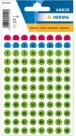 HERMA Etiketten Selbstklebende Zahlen 1-160 bunt sortiert 480 St&uuml;ck,...