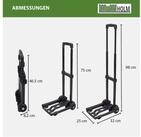 TRUTZHOLM Sackkarre Mini klappbar Koffer Trolley 25 kg Gep&auml;ckkarre Griff