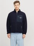 Jack & Jones Outdoorjacke JJTHEO &ndash; Fleecejacke mit Stehkragen und Logoprint Print,