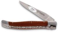 Laguiole en Aubrac Taschenmesser L0712PKIF SAT, Griff 12cm Padouk - Feder verziert -