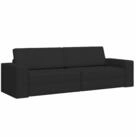 vidaXL Sofa Schlafsofa Schwarz 245 x 78 x 77 cm Stoff, 1 Teile