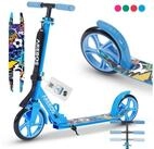 Arebos Tretroller klappbar h&ouml;henverstellbar 78&ndash;93 cm, ab 6 Jahre, 100 kg, 0 W,