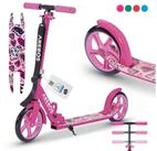 Arebos Tretroller klappbar h&ouml;henverstellbar 78&ndash;93 cm, ab 6 Jahre, 100 kg, 0 W,