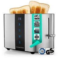 GOURMETmaxx Toaster Toaster 2 Scheiben Kurzschlitz mit Touch-Display, 800 W,...