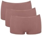 sloggi Panty GO Daily Cotton (3er Pack) Glanz-Effekt Details, elastisch, bequem,