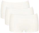 sloggi Panty GO Daily Cotton (3er Pack) Glanz-Effekt Details, elastisch, bequem,