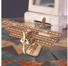 Robotime 3D-Puzzle Flugzeug Dreidecker 3D Puzzle, 145 Puzzleteile