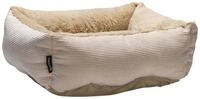Beeztees Tierbett Katzenbett Moza aus Pl&uuml;sch beige