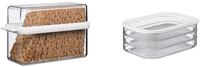 Mepal Vorratsdose Vorratsdosen Fr&uuml;hst&uuml;cks-Set 2-tlg Wei&szlig; f&uuml;r Kn&auml;ckebrot &...