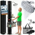 KESSER Solardusche, Solardusche 40- 60 Liter Solar Gartendusche warmes Wasser