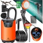 KESSER Gartendusche Campingdusche mit Pumpe & wiederaufladbarem Akku 4000mAh...