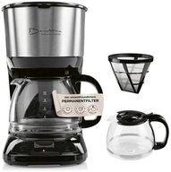 Barista Filterkaffeemaschine Filter-Kaffeemaschine 1,25l, 750W schwarz/silber mit Barista Filterkaffeemaschine Filter-Kaffeemaschine 1,25l, 750W schwarz/silber mit