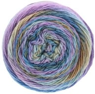 LANA GROSSA Meilenweit 100g Color Mix Multi H&auml;kelwolle, 400 m