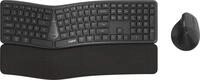 Rapoo 8810ME - DE Dark Grey Wireless Combo, Ergonomisches, Curved Tastatur- und