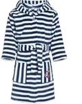 Playshoes Kinderbademantel Fleece-Bademantel Ringel maritim blau 146/152
