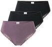 Schiesser Brasilslip Modern Multipacks (3er Pack) Spitzenb&auml;nder, Single-Jersey,
