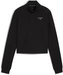 Kapuzensweatshirt PUMA "W X HYROX CLOUDSPUN 14 ZIP", Damen, Gr. S, schwarz (puma