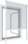 Windhager Fliegengitter-Gewebe Basic, Fliegengitterrollo f&uuml;r Fenster zum...