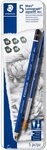 STAEDTLER Bleistift Mars Lumograph, (7-tlg), 5 St&uuml;ck