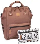 CABAIA Rucksack Vegan Nubuck Backpack (Set, 3-tlg)