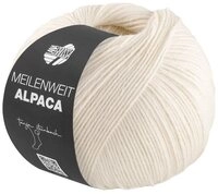 LANA GROSSA Meilenweit 6-fach 150g Alpaca uni H&auml;kelwolle, 390 m