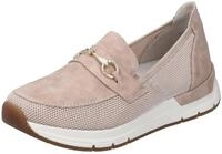 Rieker Slipper vegan Slip-On Sneaker Slipper, Freizeitschuh mit eleganter Zierspange