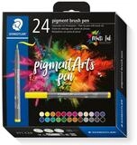 STAEDTLER Pinselstift STAEDTLER pigment brush pen Colours - 24er Kartonetui