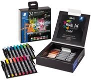 STAEDTLER Filzstift Pigment brush pen 24 St&uuml;ck