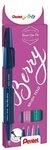 PENTEL Pinselstift Pentel Kalligrafiestifte Brush Sign Pen berry 4 St&uuml;ck