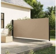 vidaXL Markise Seitenmarkise Ausziehbar Beige 160x500 cm