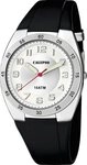 Calypso Quarzuhr Herrenuhr K5753-4 Weiss Kunststoffband Schwarz 40 mm