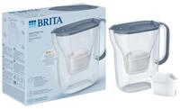 BRITA Wasserfilter-Kanne Style Essential Steinblau, Wasserfilter-Kanne inkl....