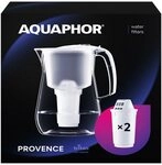 AQUAPHOR Wasserfilter Set Filterkanne Provence A5 wei&szlig;- inkl. 2x Filter A5, Zubeh&ouml;r