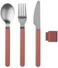 Mepal Besteck-Set Mepal Silueta 3 pcs Besteck - Vivid mauve