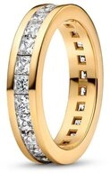 Pandora Fingerring PANDORA Timeless Unendlichkeits Damenring, Zirkonia, vergoldet