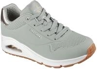 Sneaker SKECHERS "UNO GOLDEN AIR", Damen, Gr. 35, gr&uuml;n (sage gr&uuml;n), Lederimitat,