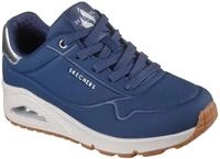 Sneaker SKECHERS "UNO GOLDEN AIR", Damen, Gr. 35, blau (navy), Lederimitat, Schuhe