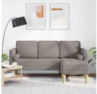 vidaXL Sofa vidaXL Sofa Set Taupe 173 x 131 x 67 cm Polyester