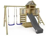 Wickey Spielturm Smart Cave &ndash; Abenteuer-Kletterger&uuml;st mit Schaukel, Leiter &